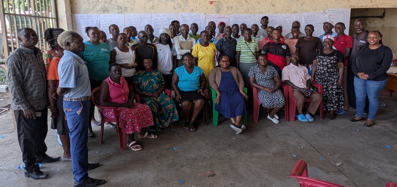 Beach Management Unit members during the Sexual Exploitation Abuse and Harassment Sensitization at Nyandiwa, Homabay County